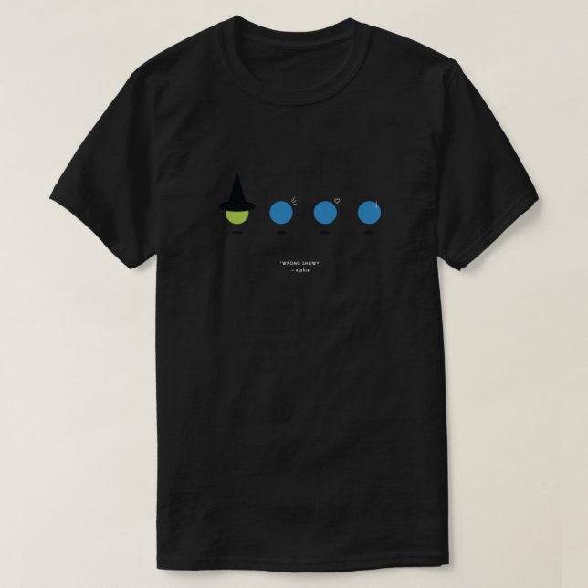 Camiseta Elphaba and the Blue Man Group Classic (Frente do Design)