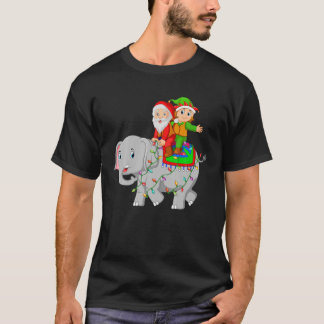 Camiseta Elphant Lover Funny Papais noeis Elf Ride Elephant