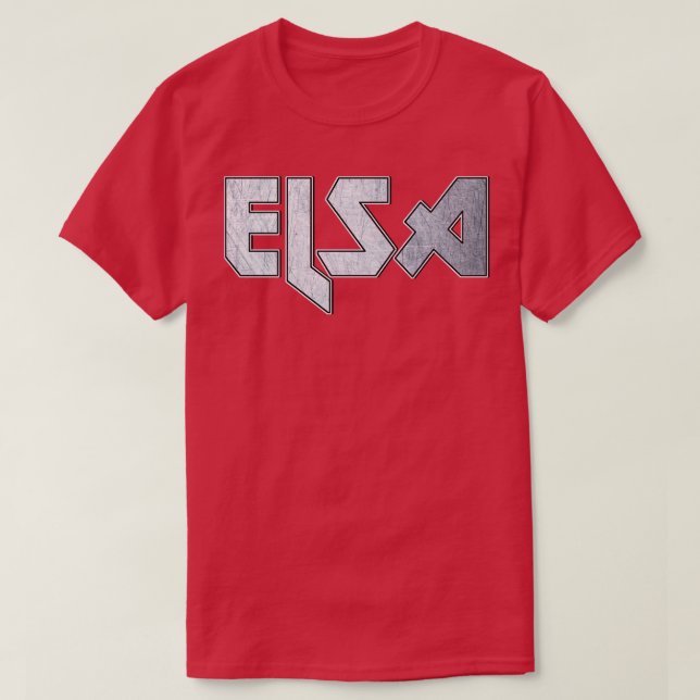 Camiseta Elsa de metal pesado (Frente do Design)