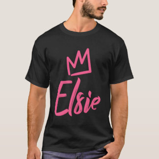 Camiseta Elsie The Queen K Crown Name