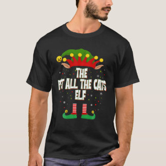 Camiseta Elves Agrupa O Pet Todos Os Gatos No Próximo Natal