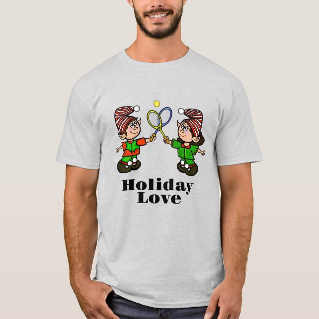 Camiseta Elves com Tênis Rackets de Natal (Frente)