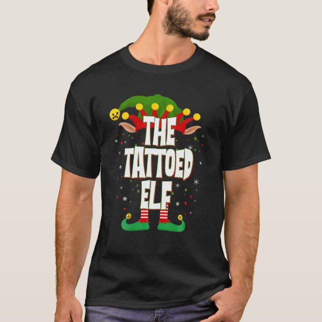 Camiseta Elves Group O Natal Tatuado Do Elf (Frente)