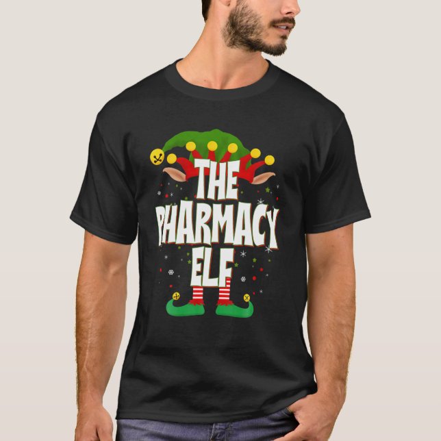 Camiseta Elves Group The Pharmacy Elf Christmas (Frente)