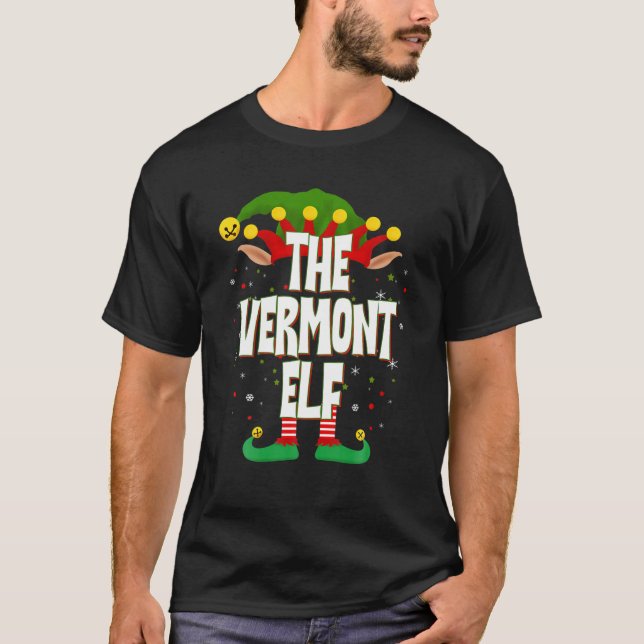 Camiseta Elves Group The Vermont Elf Christmas (Frente)