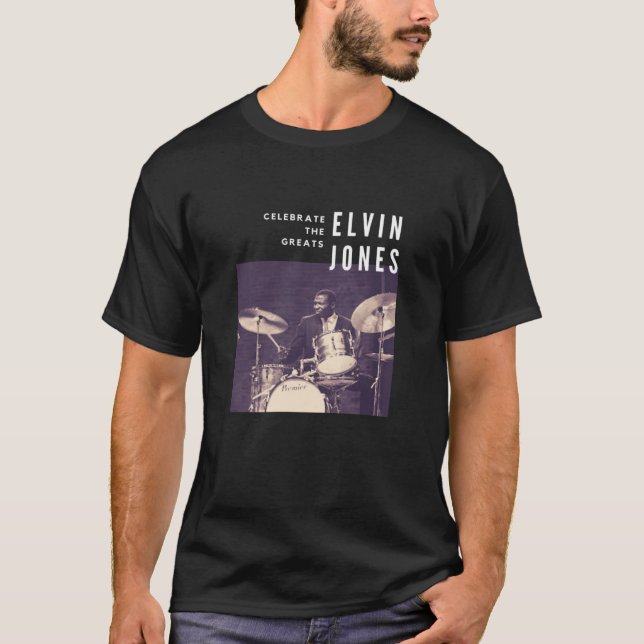 Camiseta Elvin Jones Excelente Jazz Drummer Musico (Frente)