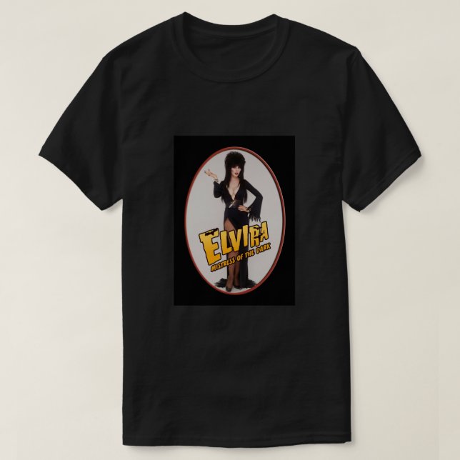 Camiseta Elvira Portrait Poster (Frente do Design)