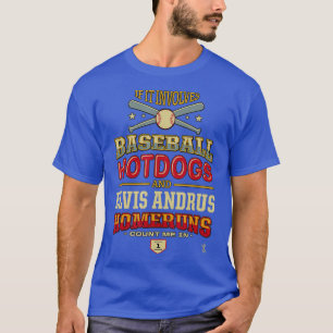 Camiseta Elvis Andrus Se Envolver Cães Hotéis De Baseball