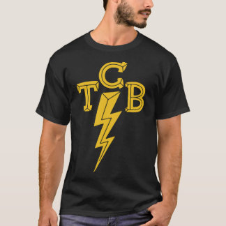 Camiseta Elvis-The King of Rock &x27;n&x27;roll TCB V-Neck