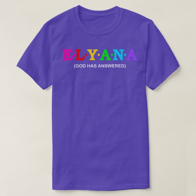 Camiseta Elyana Deus respondeu (Frente do Design)