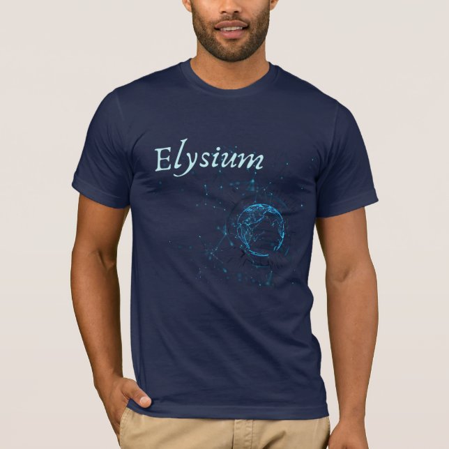 Camiseta Elysium - Um outro mundo digital (Frente)