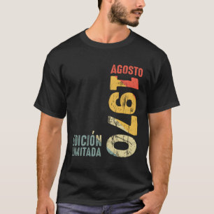 Camiseta Em 1970 de agosto de 1970 1970 1970