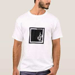 Camiseta "Em 1985" quadrado minimalista feito