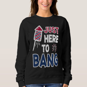 Camiseta Em 4 de julho, 4 de julho, estou aqui para bater