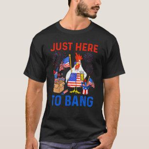 Camiseta Em 4 De Julho, Aqui Para Bater A Abelha De Frango