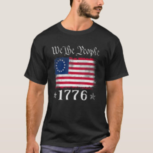 Camiseta Em 4 De Julho De 1776 Nós, A Bandeira Pessoas Amer