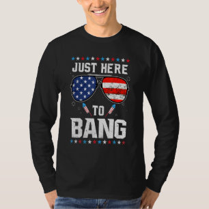 Camiseta Em 4 De Julho Estou Aqui Para Bater Fogos De Artif