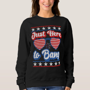 Camiseta Em 4 de julho, estou aqui para tocar o quarto