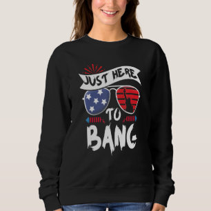 Camiseta Em 4 De Julho Eu Estou Aqui Para Bater A Bandeira