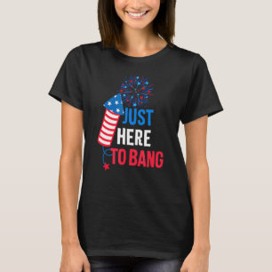 Camiseta Em 4 de julho, Firecracker e fogos de artifício, e