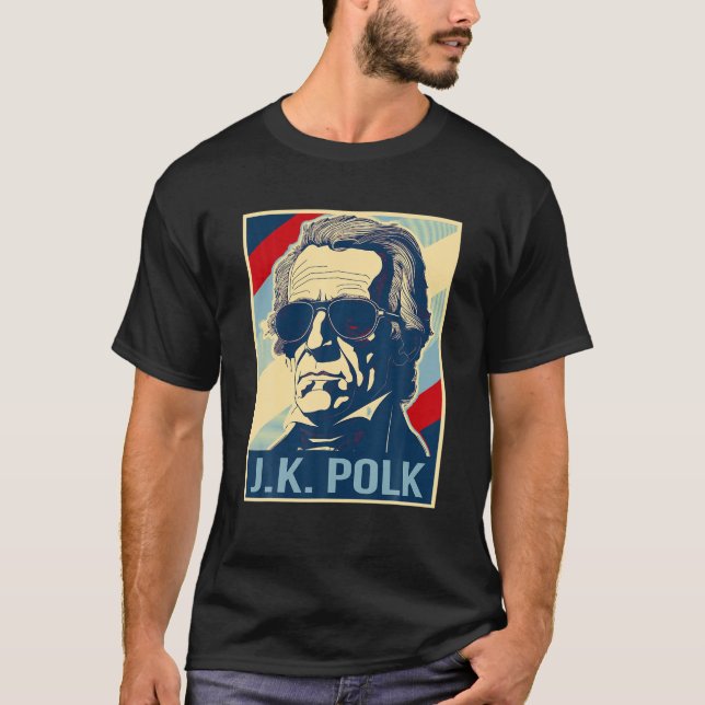 Camiseta Em 4 De Julho James K Polk É Meu Presidente Patrió (Frente)