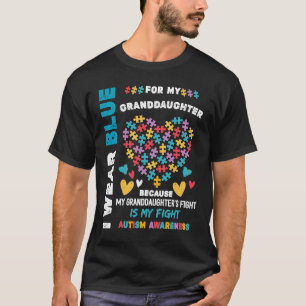 Camiseta Em abril eu visto azul para o autismo da minha net