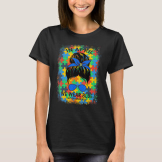 Camiseta Em Abril Usamos Laço Azul Professora Autismo Despe