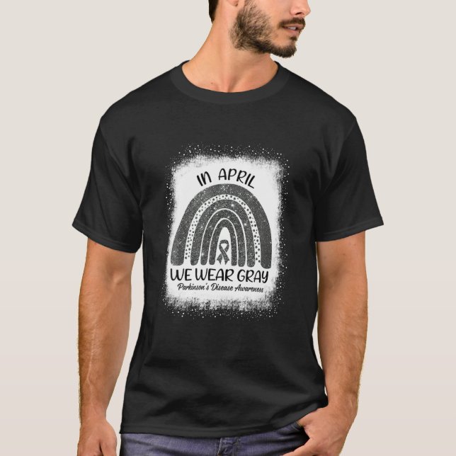 Camiseta Em abril Vestimos a consciência da doença de Parki (Frente)