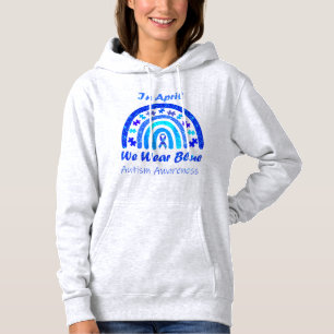 Camiseta Em abril, Vestimos a Consciência do Autismo Azul