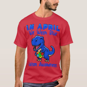 Camiseta Em abril, Vestimos a consciência do Autismo Azul