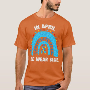 Camiseta Em abril, Vestimos a consciência do Autismo Azul M