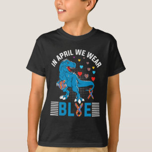Camiseta Em Abril, Vestimos Azul Para Sensibilização Autist