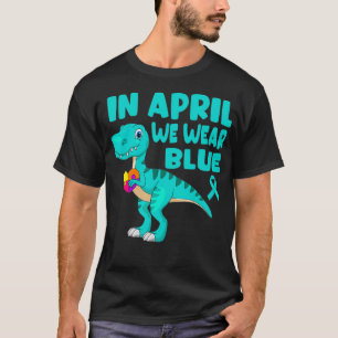 Camiseta Em abril, Vestimos "Blue Autism Awarness Boys" Cri