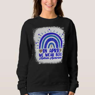 Camiseta Em abril Vestimos Blue Autism Awarness Quebra-cabe