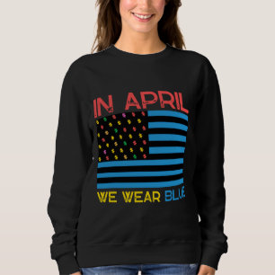 Camiseta Em abril, Vestimos o Dia da Consciência do Autismo
