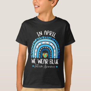 Camiseta Em abril, Vestimos o Puzz do Mês de Consciência do