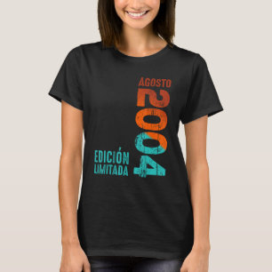 Camiseta Em Agosto De 2004 Ano De 2004 Retro 2004 Vintage 2