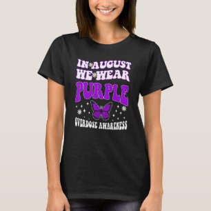 Camiseta Em agosto Vestimos Awarenes de Sobredosagem do Arc