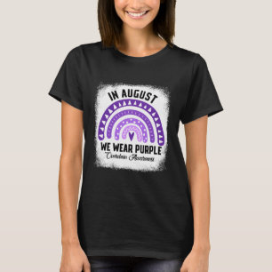 Camiseta Em agosto, Vestimos o Mês de Sensibilização para a
