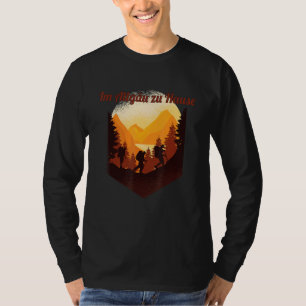 Camiseta Em Allgäu, Em Home Mountain, Caminhando Férias Ba