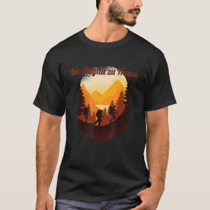 Camiseta Em Allgäu, Em Home Mountain, Caminhando Férias Ba