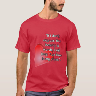 Camiseta Em amores engraçado