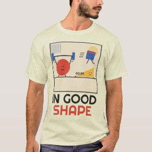 Camiseta Em Boa Forma Treino Geométrico