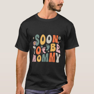 Camiseta Em Breve Ser A Gravidez Da Mamãe Anunciar Nova Mãe