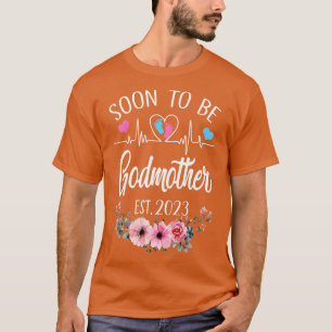 Camiseta Em Breve Ser A Madrinha Do Pais De 2023 Gravidez F
