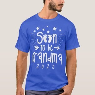 Camiseta Em Breve Ser Avó 2023 Anúncio De Gravidez