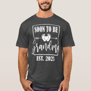 Camiseta Em Breve Ser Avó 2023 Feliz Dia de as mães 