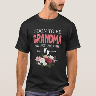 Camiseta Em Breve Ser Avó 2023 Primeira Vez Vovó EST 202