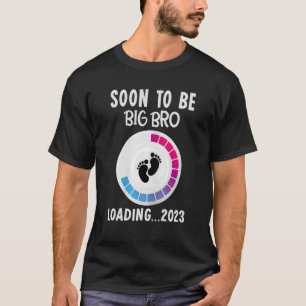 Camiseta Em Breve Ser Grande Irmão No Pe De 2023 Novo Irmão