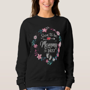 Camiseta Em Breve Ser Mamãe 2022 A Primeira Vez Que A Mãe E
